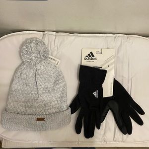 ADIDAS WOMENS FIT HAT AND ADIDAS ACTIVE LIFESTYLE GLOVES